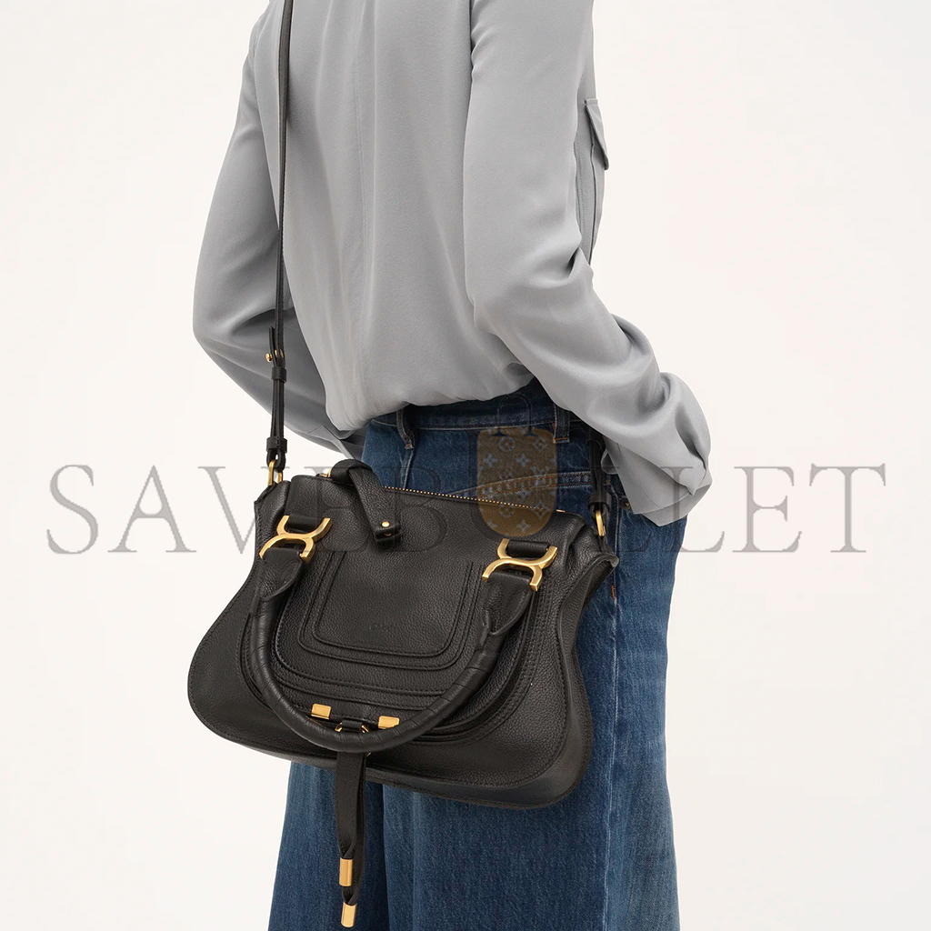 CHLOE SMALL MARCIE BAG IN GRAINED LEATHER CHC22AS628I31001 (30*23*10cm) CHLOE SMALL MARCIE BAG IN GRAINED LEATHER CHC22AS628I31001 (30*23*10cm)